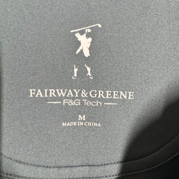 Fairway & Greene Quarter Zip Vest Mens M Gray Pullover Golf Embroidery Activewea - Picture 6 of 9